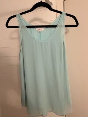 Babaton 100% Silk Tank | Mint Green | Size S | Aritzia